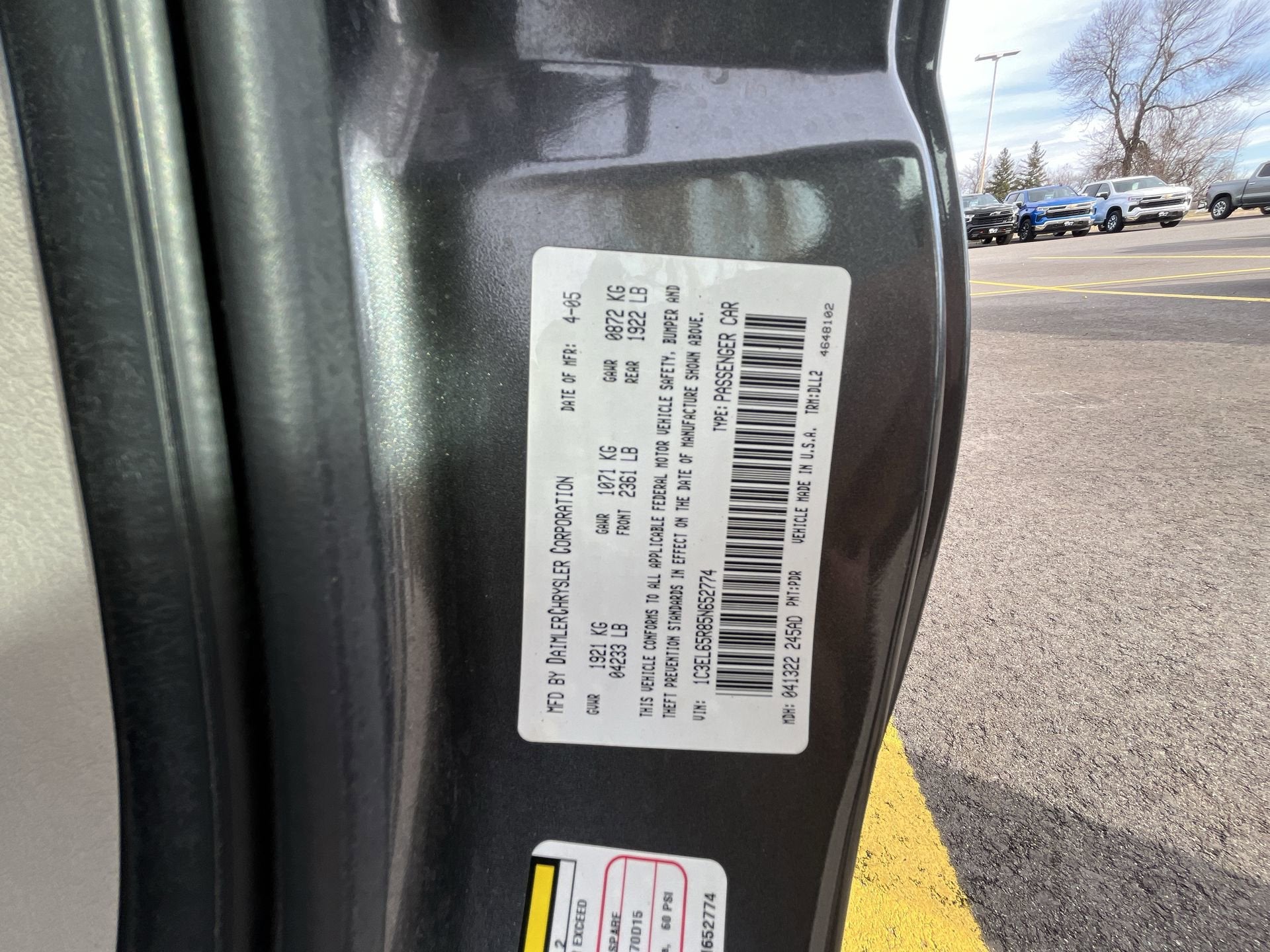 2005 Chrysler Sebring Conv Limited