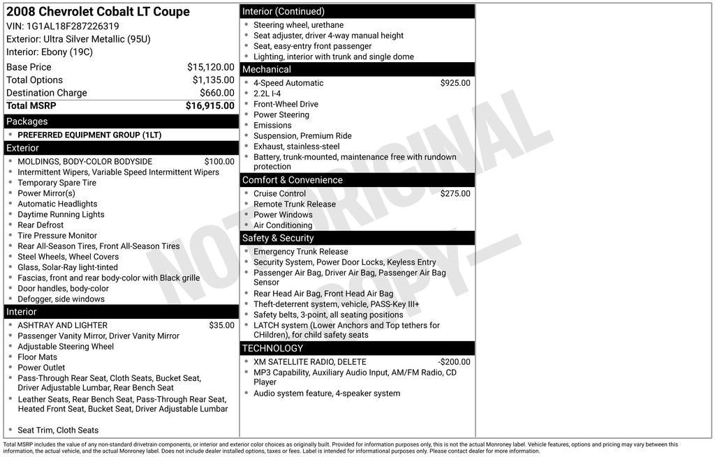2008 Chevrolet Cobalt LT