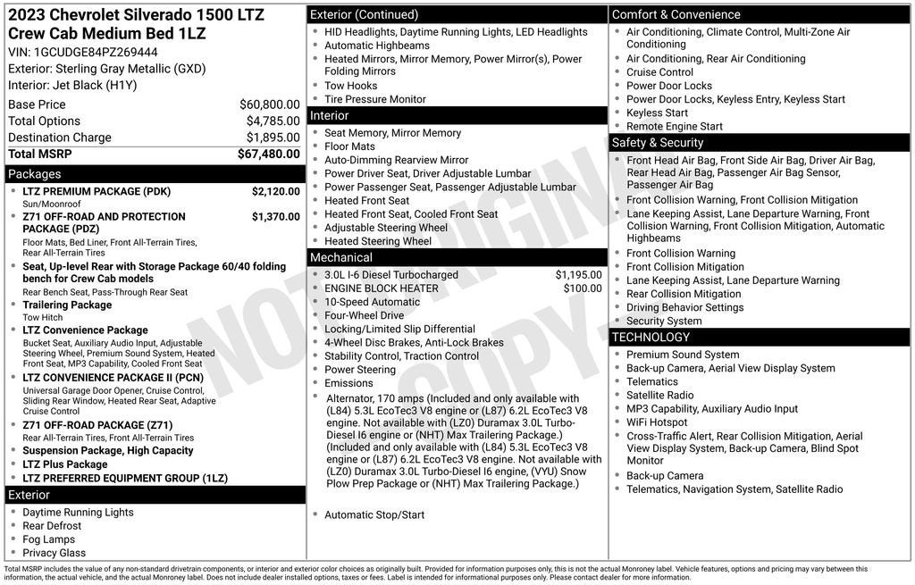 2023 Chevrolet Silverado 1500 LTZ
