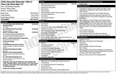 2026 Chevrolet Silverado 1500 LT