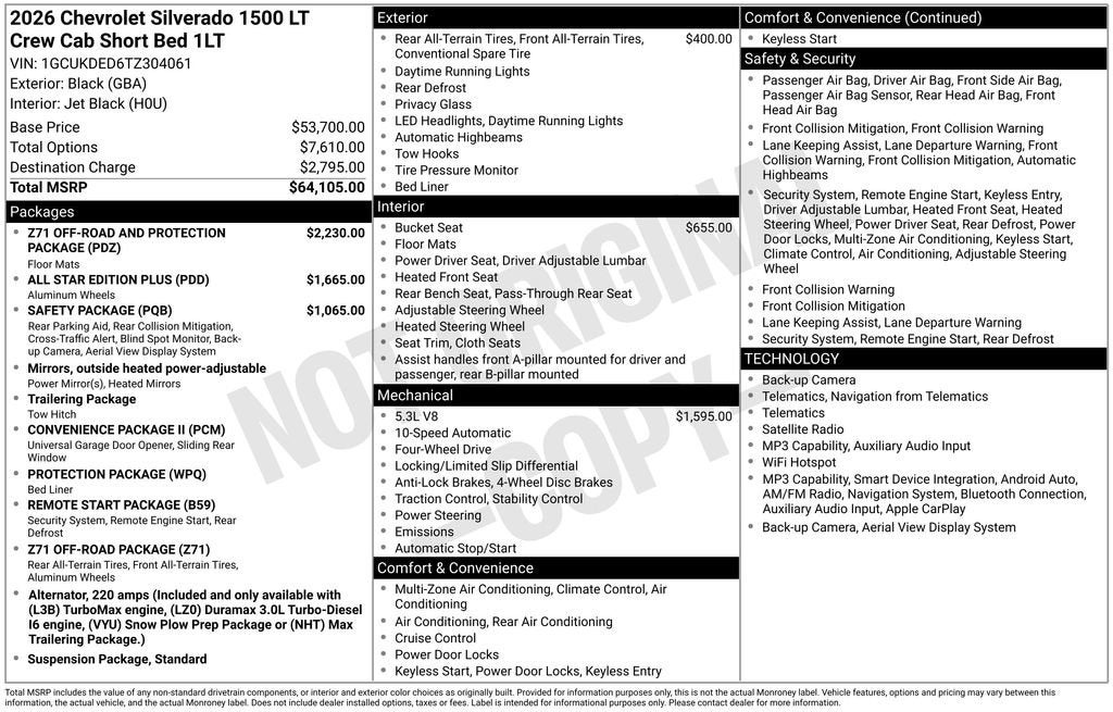 2026 Chevrolet Silverado 1500 LT