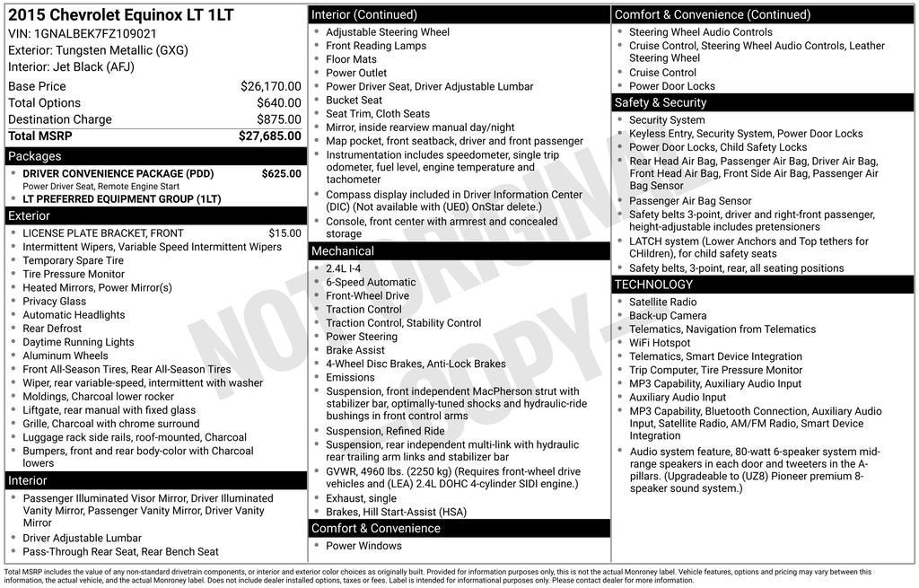 2015 Chevrolet Equinox LT