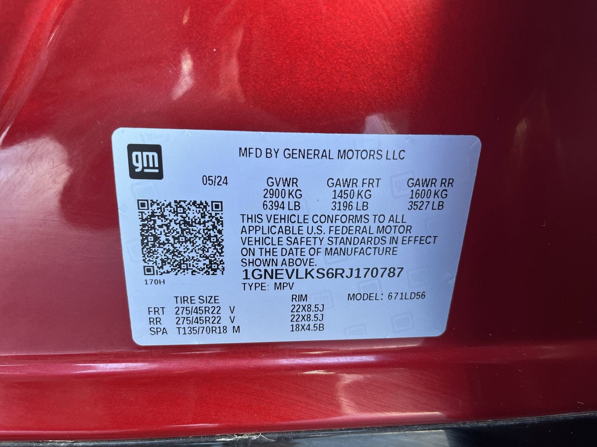 2024 Chevrolet Traverse RS