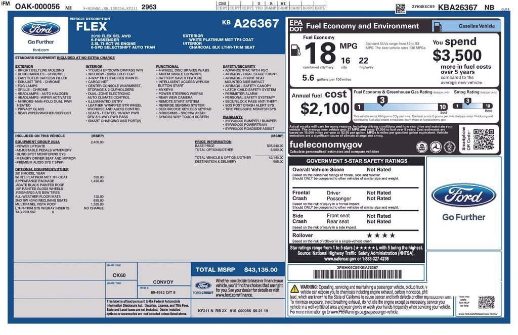 2019 Ford Flex SEL
