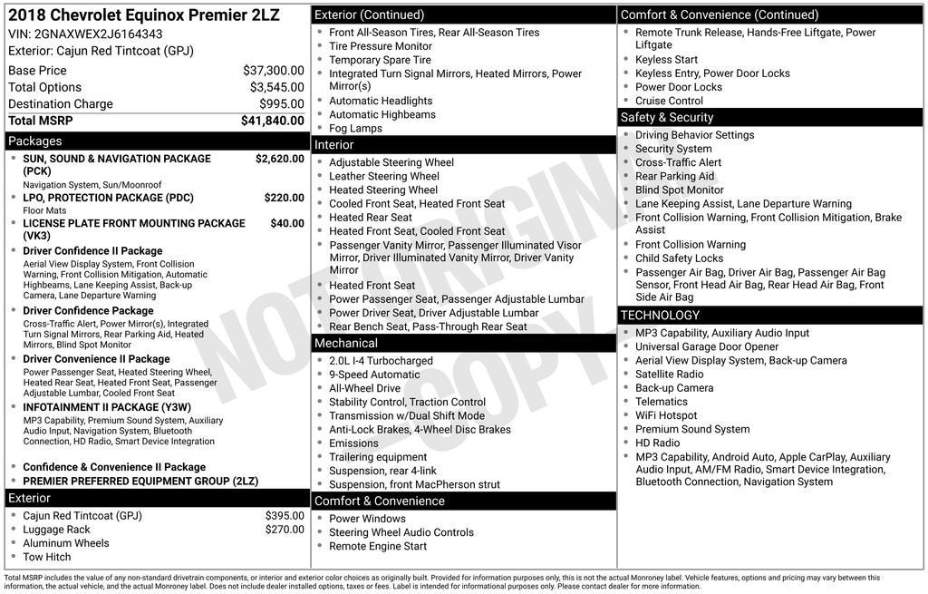 2018 Chevrolet Equinox Premier