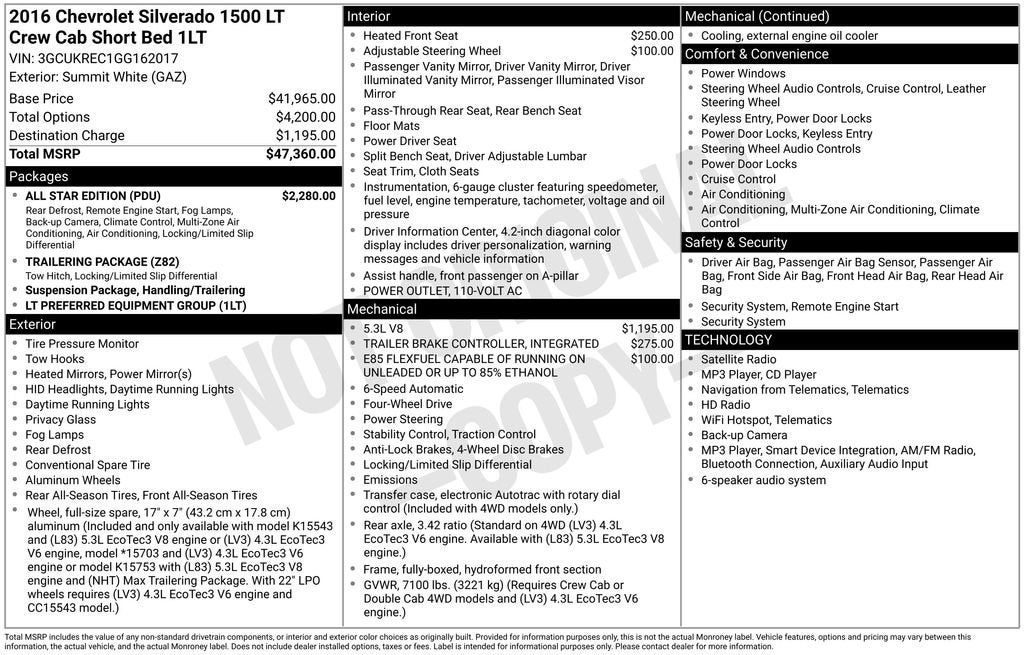 2016 Chevrolet Silverado 1500 LT