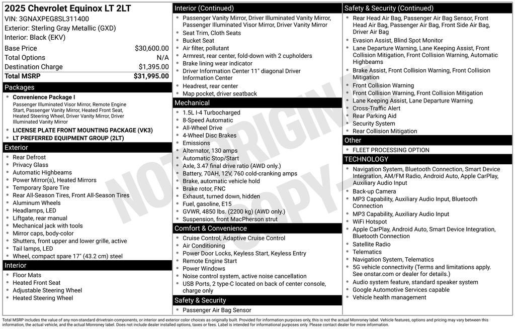2025 Chevrolet Equinox LT