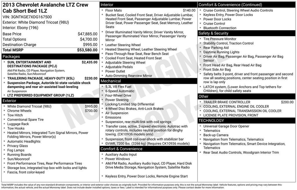 2013 Chevrolet Avalanche LTZ