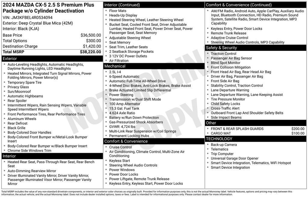 2024 Mazda Mazda CX-5 2.5 S Premium Plus