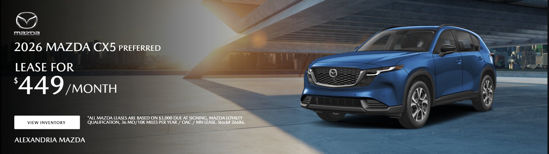 Blue CX-5 ON OFFER