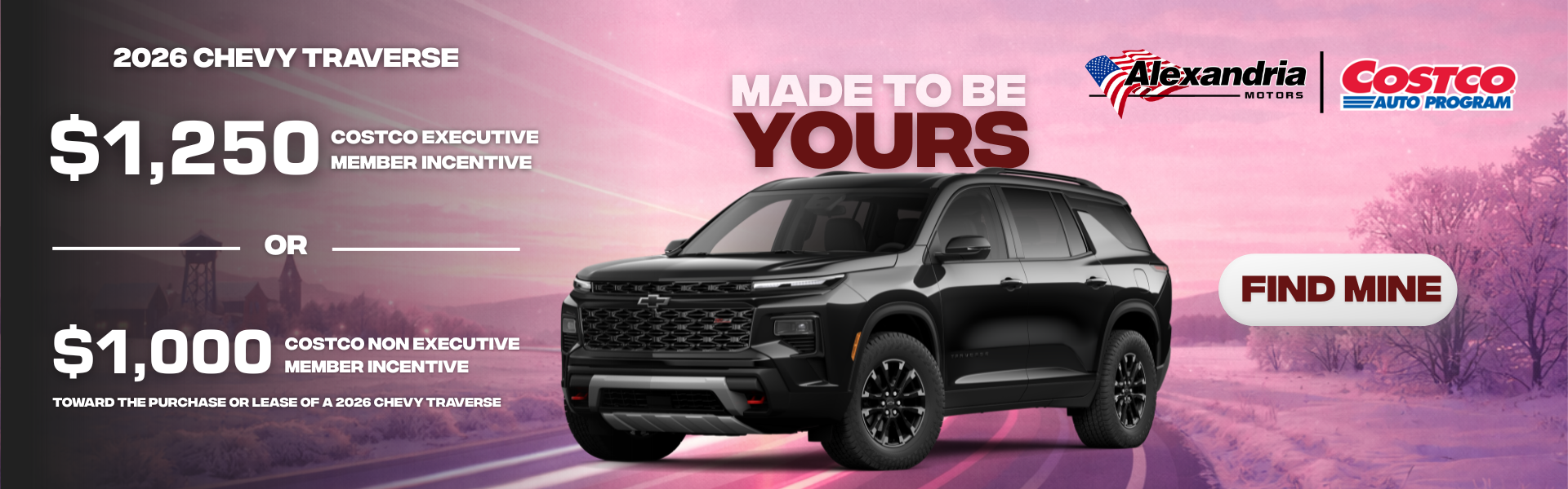 2026 Chevrolet Traverse SUV incentives in Alexandria, MN