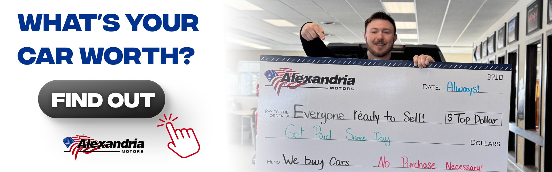 Get an appraisal on your vehicle in Alexandria, MN