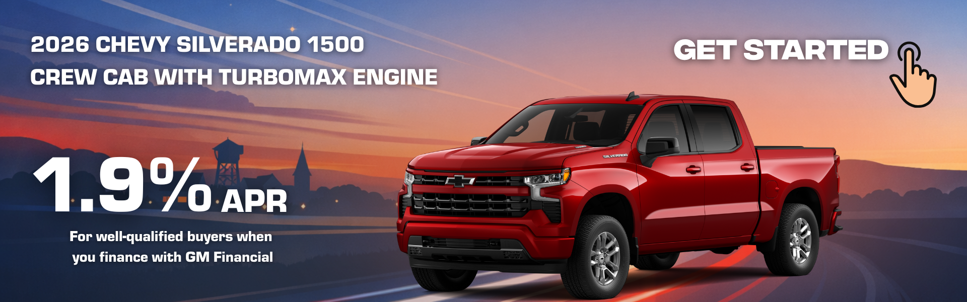 2026 Chevy Silverado 1500 at 1.9% APR in Alexandria MN