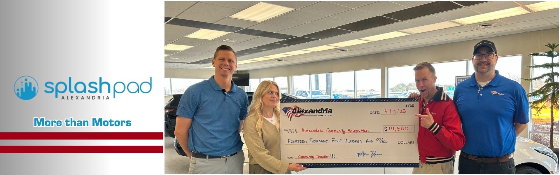 Alexandria Motors community impact highlight