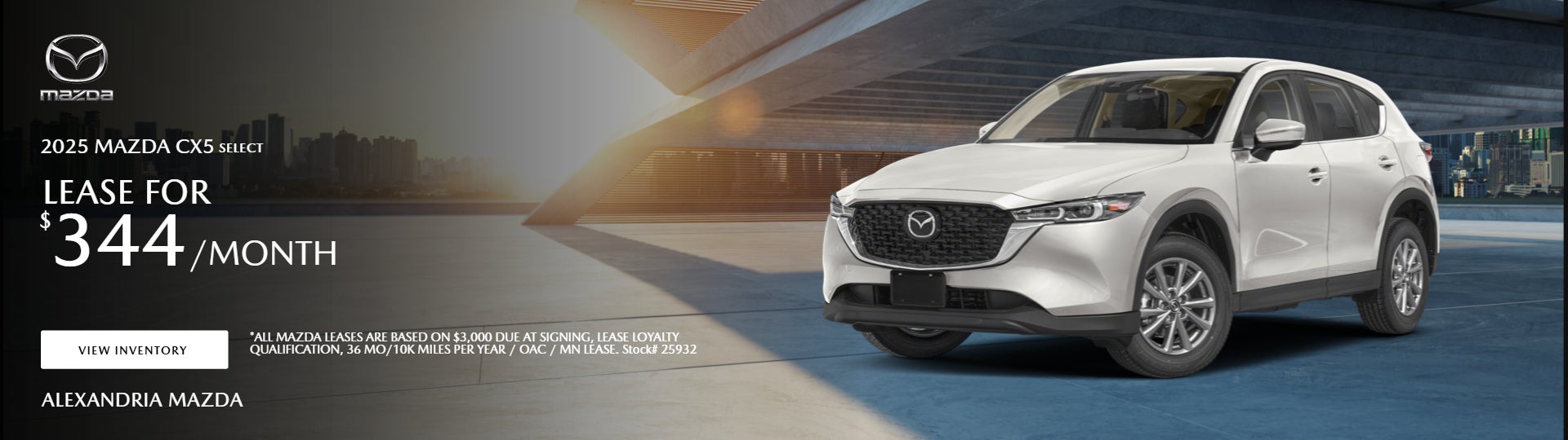 2025 CX5 SELECT on offer 